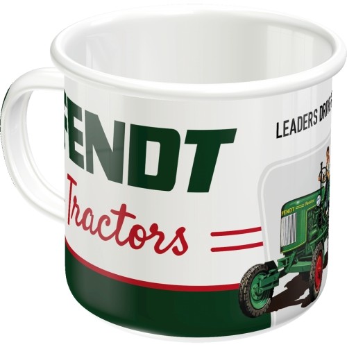 Emaille-Becher FENDT "Leaders Drive Fendt Tractors"