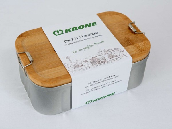 KRONE Lunchbox - Brotzeitdose inkl. Brett