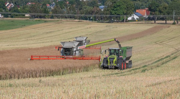 Poster Motiv: CLAAS Lexion 780 & CLASS Xerion 4200