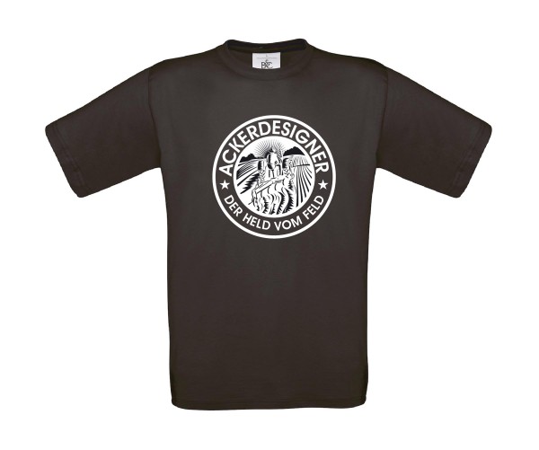 T-Shirt "Ackerdesigner - der Held vom Feld"  Größe L